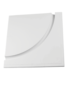 Γύψινο Φωτιστικό Οροφής / Τοίχου R500 για Ταινία LED ACA DECOR   – G8019W