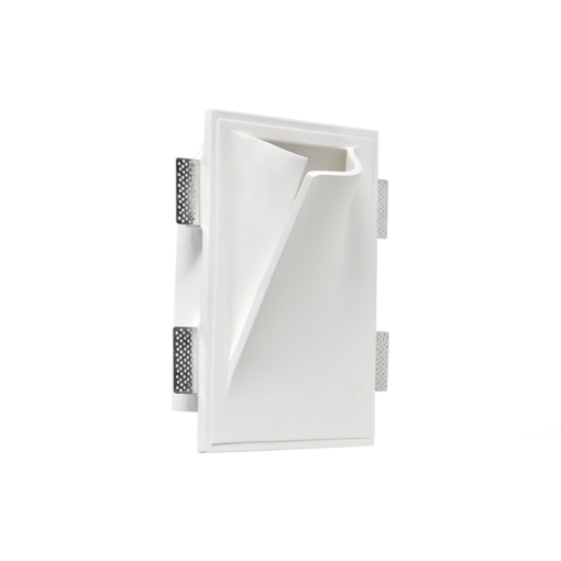 Γύψινο Επιτοίχιο Φωτιστικό Έμμεσου Φωτισμού Trimless Άνοιγμα Αριστερά 1xE14 GEO ACA – G8051L