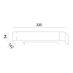 Γύψινο Φωτιστικό Τοίχου Απλίκα 1xR7s Λευκό ACA DECOR  – G85191W