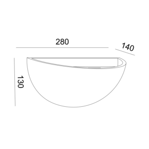 Γύψινο Φωτιστικό Τοίχου Up 1xE27 Λευκό ACA DECOR  – G85211W