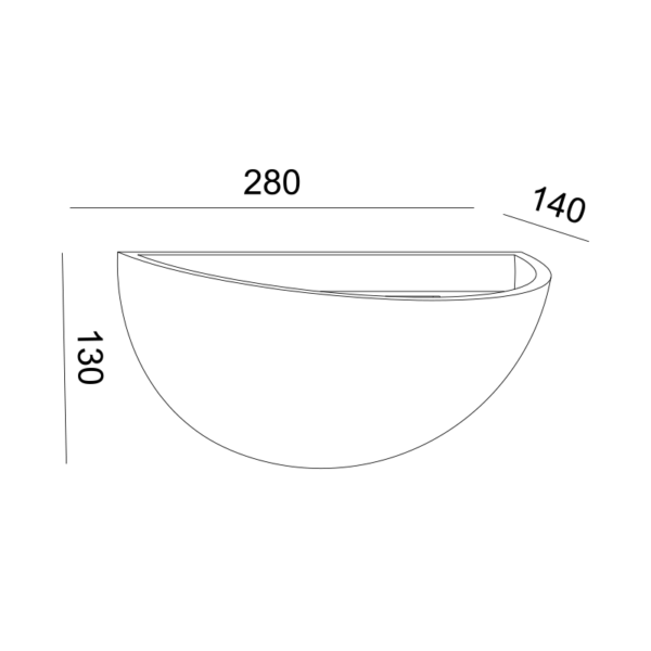 Γύψινο Φωτιστικό Τοίχου Up 1xE27 Λευκό ACA DECOR  – G85211W