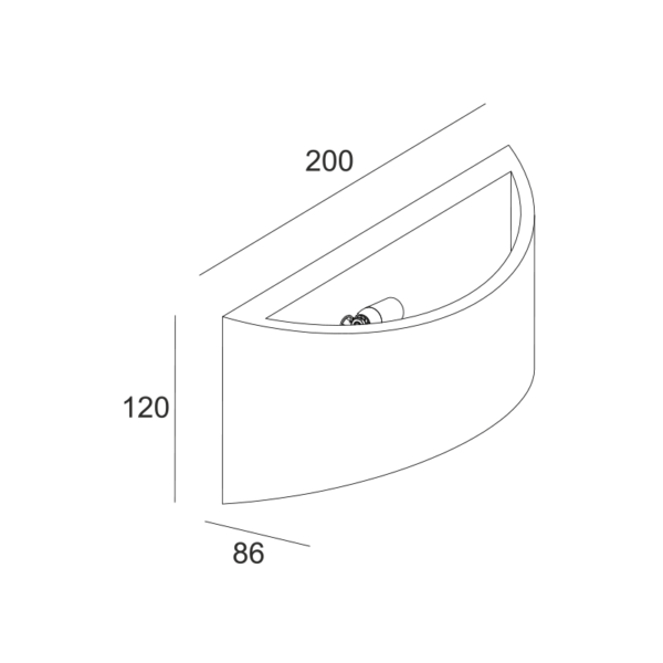 Γύψινο Φωτιστικό Τοίχου Up-Down 1xG9 Λευκό ACA DECOR – G85331W