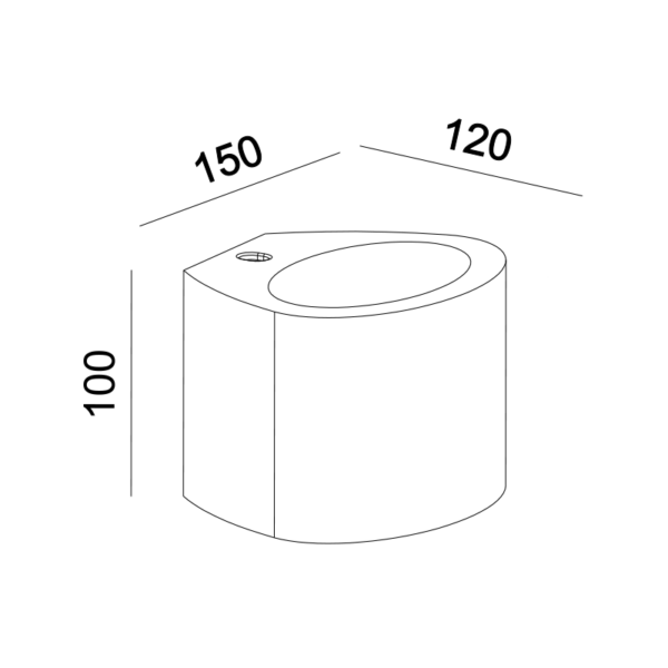 Γύψινο Φωτιστικό Τοίχου Up-Down 1xG9 Λευκό ACA DECOR  – G85371W