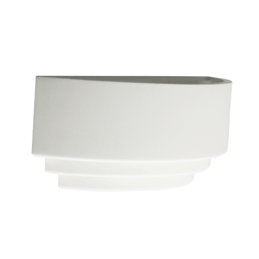 Γύψινο Φωτιστικό Τοίχου Απλίκα 1xE27 Λευκό ACA DECOR  – G85541W