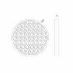 Γυψινο Φωτιστικό LED Οροφής-Επίτοιχο 32W 967lm 3000K Φ600 Mond ACA – G8984LED