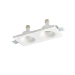 Διπλή Χωνευτή Γύψινη Βάση Σποτ Trimless  260*130*45 REMY 2xGU10 ACA – G90032D