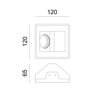 Γύψινο Φωτιστικό Τοίχου GU10 – MR16 Λευκό ACA DECOR  – G90061C