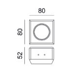 Γύψινη Βάση Σποτ GU10 – MR16 Χωνευτή Στρογγυλή 8x8cm Σταθερή Λευκή ACA DECOR  – G90271C