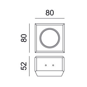 Γύψινη Βάση Σποτ GU10 – MR16 Χωνευτή Στρογγυλή 8x8cm Σταθερή Λευκή ACA DECOR  – G90271C