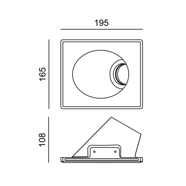 Γύψινο Φωτιστικό Τοίχου GU10 – MR16 Λευκό ACA DECOR  – G90351C