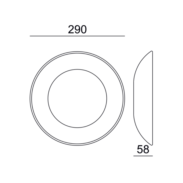 Γύψινο Φωτιστικό Οροφής / Τοίχου 4W 3000K 350lm Λευκό ACA DECOR   – G9525LED