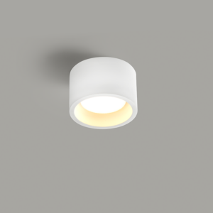 Γύψινο Στρογγυλό Φωτιστικό Οροφής Φ110×80 Geni 1xGX53 ACA – G96011