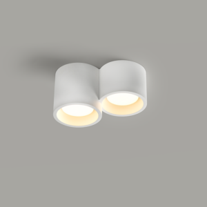 Γύψινο Φωτιστικό Οροφής 2 Στρογγυλά GENI 2xGX53 ACA – G96012