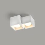 Γύψινο Φωτιστικό Οροφής 2 Τετράγωνα GENI 2xGX53 ACA – G96022