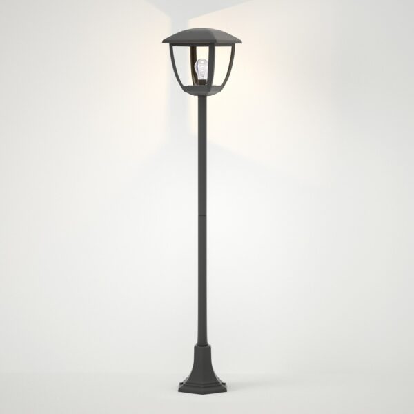 it-Lighting Avalanche 1xE27 Outdoor Pole Light Black D:120cmx18.5cm (80500114)