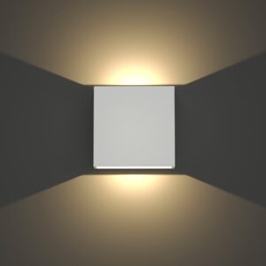 it-Lighting Yellowstone LED 4W Outdoor Up-Down Adjustable Wall Lamp White D:12cmx12cm (80200921)