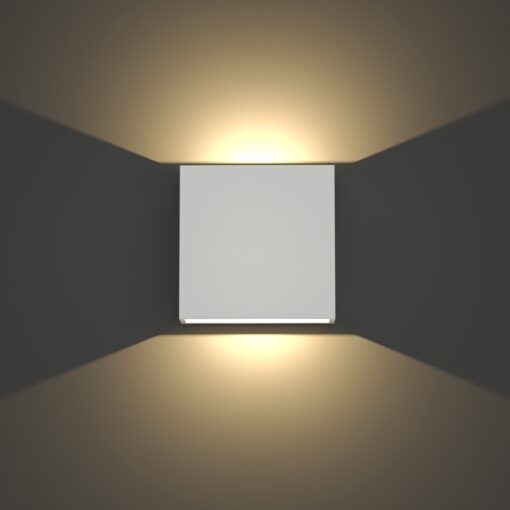 it-Lighting Yellowstone LED 4W Outdoor Up-Down Adjustable Wall Lamp White D:12cmx12cm (80200921)