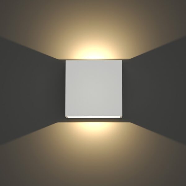 it-Lighting Yellowstone LED 4W Outdoor Up-Down Adjustable Wall Lamp White D:12cmx12cm (80200921)