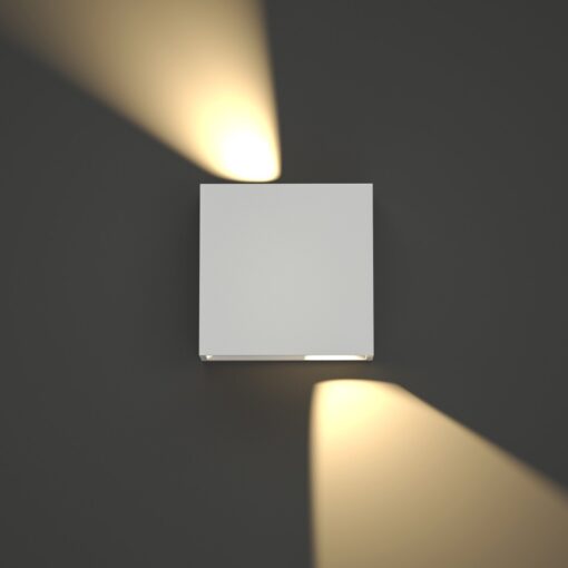 it-Lighting Yellowstone LED 4W Outdoor Up-Down Adjustable Wall Lamp White D:12cmx12cm (80200921)