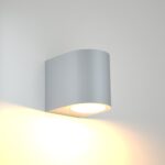 it-Lighting Powell 1xGU10 Outdoor Up or Down Wall Lamp Grey D:9cmx8cm (80200234)