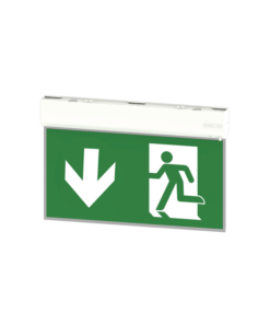 Φωτιστικό Ασφαλείας LED “Κάτω Βέλος” Συνεχούς & Μη 2W 6000K με Κουμπί Δοκιμής 3Η ACA – GEA0460D