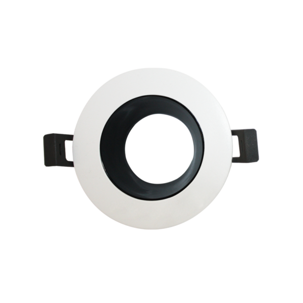 Βάση Σποτ GU10 – MR16 Χωνευτή  Στρογγυλή Λευκό Μαύρο  ACA –  GLGU1WB