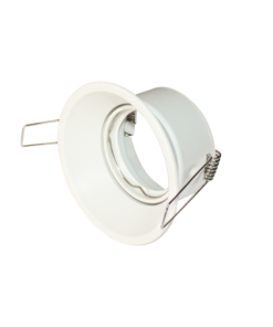 Βάση Σποτ GU10 – MR16 Χωνευτή Στρογγυλή Ρυθμιζόμενη Λευκό ACA – GLGUR1W