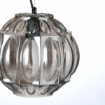 ACA DECOR   – Κρεμαστό Φωτιστικό 1ΧΕ27 Γυαλί Γκρι Φ25ΧΗ120cm