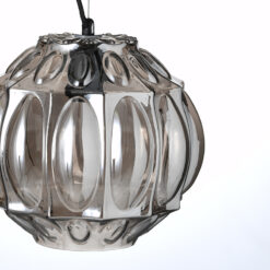 ACA DECOR   – Κρεμαστό Φωτιστικό 1ΧΕ27 Γυαλί Γκρι Φ25ΧΗ120cm
