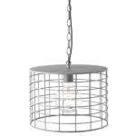 ACA DECOR   – Κρεμαστό Φωτιστικό 1ΧΕ27 Μεταλλικό Απόχρωση Τσιμέντο Φ35,2ΧΗ120cm