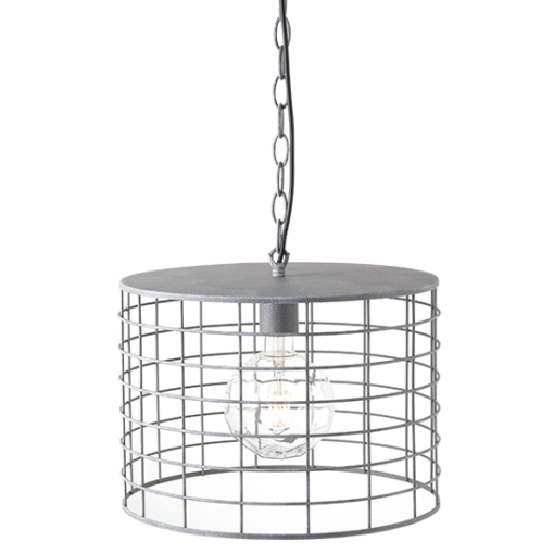ACA DECOR   – Κρεμαστό Φωτιστικό 1ΧΕ27 Μεταλλικό Απόχρωση Τσιμέντο Φ35,2ΧΗ120cm