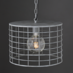 ACA DECOR   – Κρεμαστό Φωτιστικό 1ΧΕ27 Μεταλλικό Απόχρωση Τσιμέντο Φ35,2ΧΗ120cm