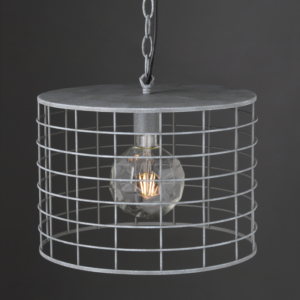 ACA DECOR   – Κρεμαστό Φωτιστικό 1ΧΕ27 Μεταλλικό Απόχρωση Τσιμέντο Φ35,2ΧΗ120cm