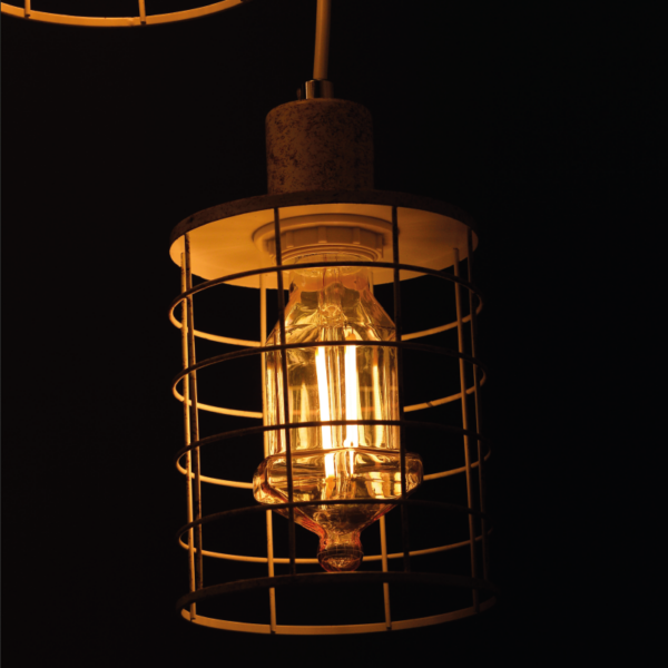 ACA DECOR   – Κρεμαστό Φωτιστικό 5ΧΕ27 Μεταλλικό Λευκό Σκουριά 100Χ12,2ΧΗ120cm