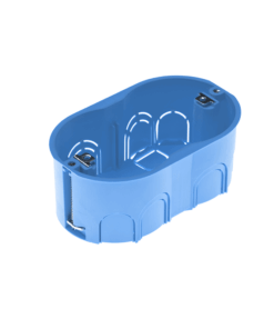 Geros Χωνευτό Κυτίο Γυψοσανίδας Διακλάδωσης 3 Στοιχείων Οβάλ Φ114x71x46mm ACA – GR10030