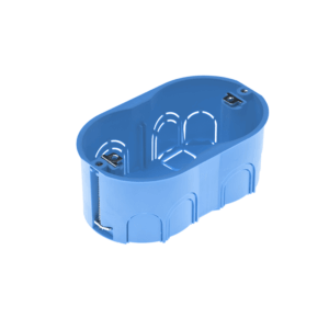 Geros Χωνευτό Κυτίο Γυψοσανίδας Διακλάδωσης 3 Στοιχείων Οβάλ Φ114x71x46mm ACA – GR10030