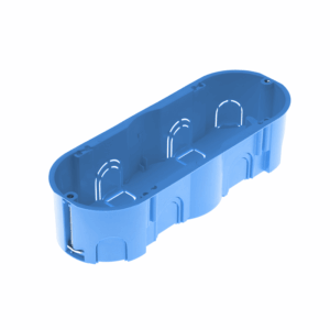 Geros Χωνευτό Κυτίο Γυψοσανίδας Διακλάδωσης 6-7 Στοιχείων Οβάλ Φ193x71x46mm  ACA – GR10060