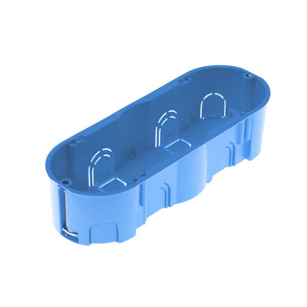 Geros Χωνευτό Κυτίο Γυψοσανίδας Διακλάδωσης 6-7 Στοιχείων Οβάλ Φ193x71x46mm  ACA – GR10060