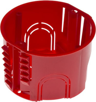 Χωνευτό Ηλεκτρολογικό Κουτί Διακλάδωσης 2 Στοιχείων Φ68x46mm σε Κόκκινο Χρώμα ACA – GR10220