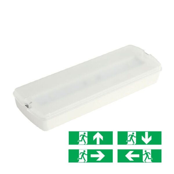 LED Φωτιστικό Ασφαλείας Επιτοίχιο 2W ACA Ψυχρό Λευκό 6000K – HAPES260