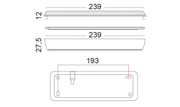 LED Φωτιστικό Ασφαλείας Επιτοίχιο 2W ACA Ψυχρό Λευκό 6000K – HAPES260