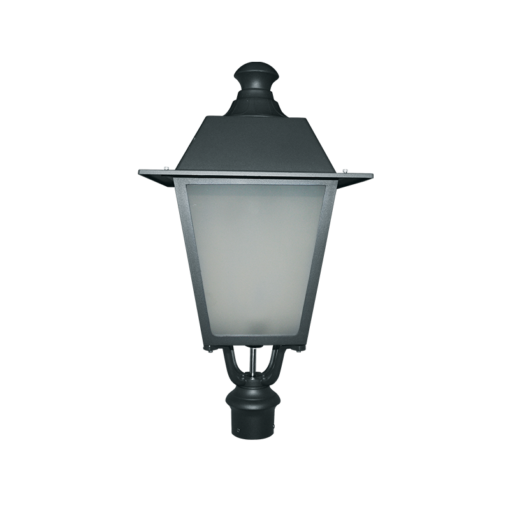 ΦΑΝΑΡΙ 4 ΠΛΕΥΡΩΝ RAL7016M ΚΟΛΩΝΑΣ Φ76 40Χ40Χ77CM ACA – HI1020