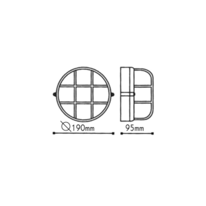 Φωτιστικό Τοίχου 1xE27 Χελώνα Κήπου Αλουμινίου ø190 Λευκή Στρογγυλή με Πρισματικό Γυαλί IP45 ACA – HI5012WMS