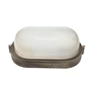 Φωτιστικό Τοίχου 1xE27 Χελώνα Χρυσό-Μαύρο Κήπου Αλουμινίου 20cm με Πρισματικό Γυαλί IP45 ACA – HI5032GB