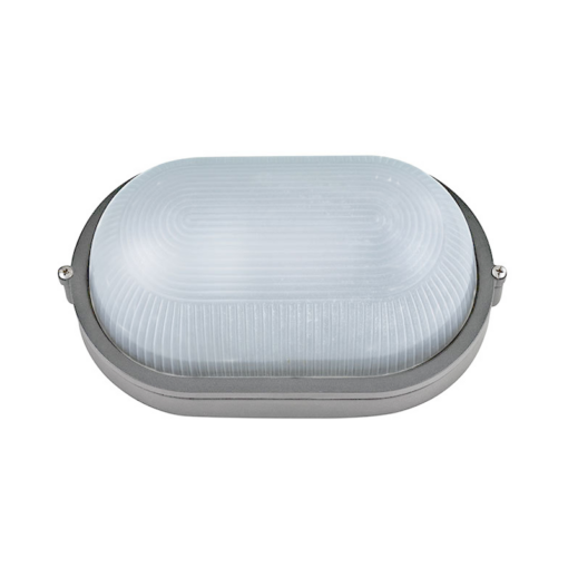 Φωτιστικό Τοίχου 1xE27 Χελώνα Γκρι Κήπου Αλουμινίου 20cm με Πρισματικό Γυαλί IP45 ACA – HI5032GDS