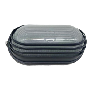 Φωτιστικό Χελώνα Κήπου 1xE27 Αλουμινίου 20cm με Πρισματικό Γυαλί & Γρίλιες IP45 Μαύρο ACA – HI5033BMS