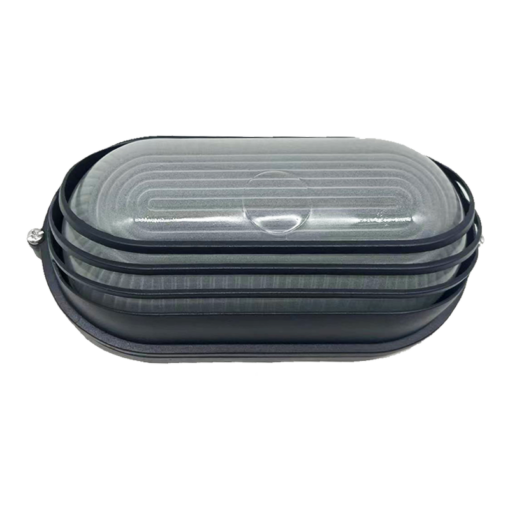 Φωτιστικό Χελώνα Κήπου 1xE27 Αλουμινίου 20cm με Πρισματικό Γυαλί & Γρίλιες IP45 Μαύρο ACA – HI5033BMS