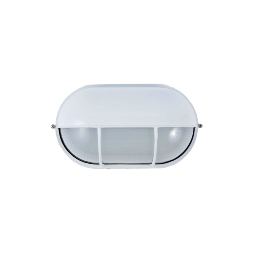 Φωτιστικό Χελώνα με Σκέπαστρο & Πλέγμα  ΙΡ54 1xΕ27 Λευκή ACA – HI5035WMS