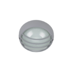 Φωτιστικό Τοίχου 1xE27 Χελώνα Κήπου Αλουμινίου Γκρι ø258 με Πρισματικό Γυαλί & Πλέγμα IP45 ACA – HI5044G