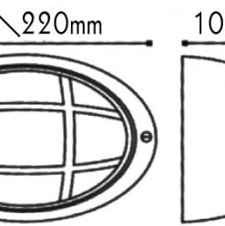 Φωτιστικό Τοίχου 1xE27 Χελώνα Αλουμινίου Λευκή 22cm Πρισματικό Γυαλί & Πλέγμα IP45 ACA – HI5074WMS